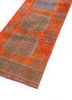 vintage red and orange wool hand knotted Rug - FoldShot