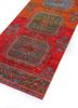 vintage red and orange wool hand knotted Rug - FoldShot