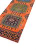vintage red and orange wool hand knotted Rug - FoldShot