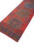 vintage red and orange wool hand knotted Rug - FoldShot vintage red and orange wool hand knotted Rug - FoldShot