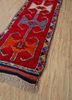 nuray red and orange wool hand knotted Rug - FoldShot