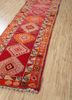 nuray red and orange wool hand knotted Rug - FoldShot nuray red and orange wool hand knotted Rug - FoldShot