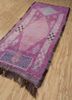 nuray pink and purple wool hand knotted Rug - FoldShot nuray pink and purple wool hand knotted Rug - FoldShot
