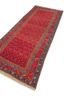 aalam red and orange wool hand knotted Rug - FoldShot aalam red and orange wool hand knotted Rug - FoldShot