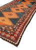 kiaan red and orange wool hand knotted Rug - FoldShot