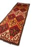 nuray red and orange wool hand knotted Rug - FoldShot nuray red and orange wool hand knotted Rug - FoldShot