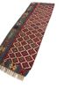 nayaab pink and purple wool flat weaves Rug - FoldShot