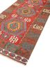 nayaab red and orange wool flat weaves Rug - FoldShot nayaab red and orange wool flat weaves Rug - FoldShot