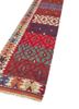 nayaab red and orange wool flat weaves Rug - FoldShot