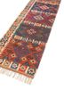 nayaab red and orange wool flat weaves Rug - FoldShot