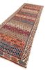 nayaab pink and purple wool flat weaves Rug - FoldShot nayaab pink and purple wool flat weaves Rug - FoldShot