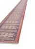 aalam red and orange wool flat weaves Rug - FoldShot