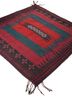 nayaab red and orange wool flat weaves Rug - FoldShot nayaab red and orange wool flat weaves Rug - FoldShot