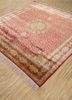gulmarg red and orange silk hand knotted Rug - FoldShot