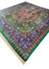 gulmarg green silk hand knotted Rug - FoldShot