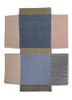 checkers pink and purple wool flat weaves Rug - HeadShot