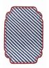 alhambra blue wool flat weaves Rug - HeadShot