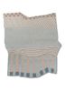blue blue wool flat weaves Rug
