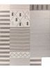 bedouin blue wool and viscose flat weaves Rug - HeadShot