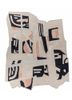 checkers ivory wool and viscose flat weaves Rug - HeadShot checkers ivory wool and viscose flat weaves Rug - HeadShot