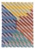  red and orange wool and viscose flat weaves Rug