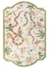 jardins du monde beige and brown wool hand knotted Rug - HeadShot