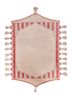 jardins du monde pink and purple wool hand knotted Rug - HeadShot