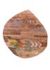 manchaha red and orange wool and bamboo silk hand knotted Rug - HeadShot manchaha red and orange wool and bamboo silk hand knotted Rug - HeadShot