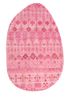 manchaha pink and purple wool and bamboo silk hand knotted Rug - HeadShot manchaha pink and purple wool and bamboo silk hand knotted Rug - HeadShot