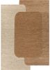  beige and brown jute and hemp flat weaves Rug