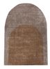 come around beige and brown wool and viscose hand tufted Rug - HeadShot