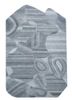 pathways grey and black wool and viscose hand tufted Rug - HeadShot pathways grey and black wool and viscose hand tufted Rug - HeadShot