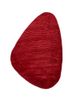 cera red and orange wool and viscose hand tufted Rug - HeadShot