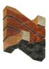 beige and brown beige and brown wool and viscose hand tufted Rug