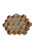 archetype beige and brown wool and viscose hand tufted Rug - HeadShot archetype beige and brown wool and viscose hand tufted Rug - HeadShot