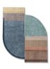 come around blue wool and viscose hand tufted Rug - HeadShot come around blue wool and viscose hand tufted Rug - HeadShot