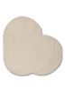 ivory ivory wool and viscose hand tufted Rug