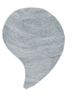 cera grey and black wool and viscose hand tufted Rug - HeadShot