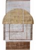 come around beige and brown viscose hand tufted Rug - HeadShot come around beige and brown viscose hand tufted Rug - HeadShot