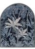 blue blue wool and viscose hand tufted Rug