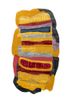 joy gold wool and viscose hand tufted Rug - HeadShot