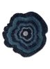 grey and black grey and black wool and viscose hand tufted Rug