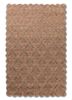 beige and brown beige and brown wool and viscose hand tufted Rug