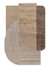 come around beige and brown wool and viscose hand tufted Rug - HeadShot come around beige and brown wool and viscose hand tufted Rug - HeadShot