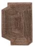 cera beige and brown wool and viscose hand tufted Rug - HeadShot