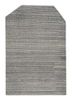 pathways grey and black wool and viscose hand tufted Rug - HeadShot