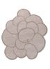 ivory ivory wool and viscose hand tufted Rug