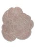 aurelia beige and brown wool and viscose hand tufted Rug - HeadShot