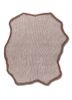 beige and brown beige and brown wool and viscose hand tufted Rug