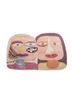 pink and purple the portraits of boogli and her mother by gurjeet singh pink and purple wool and bamboo silk hand knotted Rug